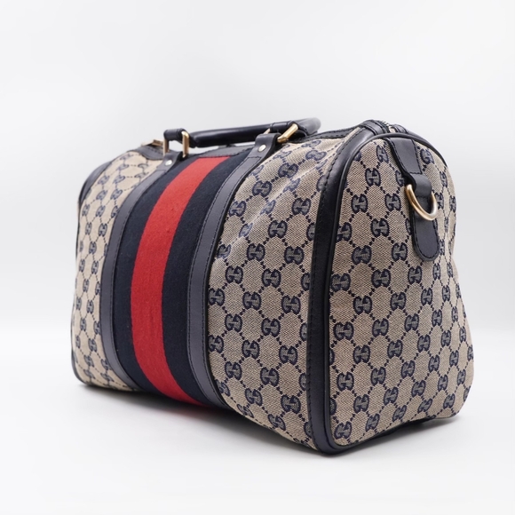 ❌️❌️SOLD❌️❌️BK23 💖 GUCCI GG Monogram Vintage Web Boston - Picture 5 of 16